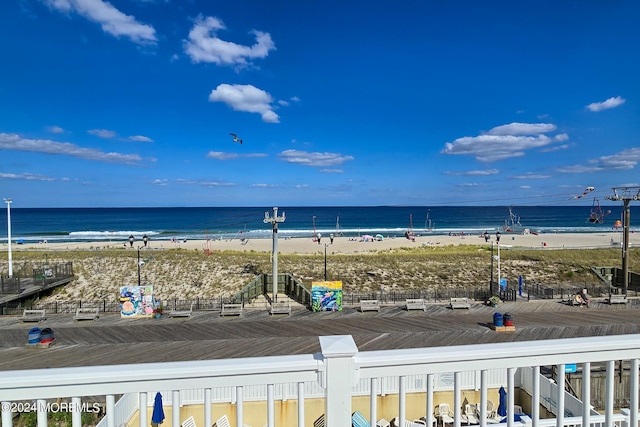 water view with a beach view