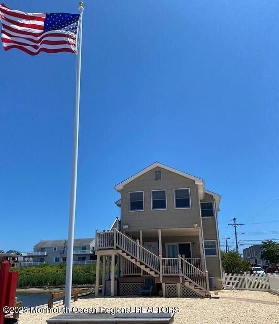 exterior space featuring covered porch