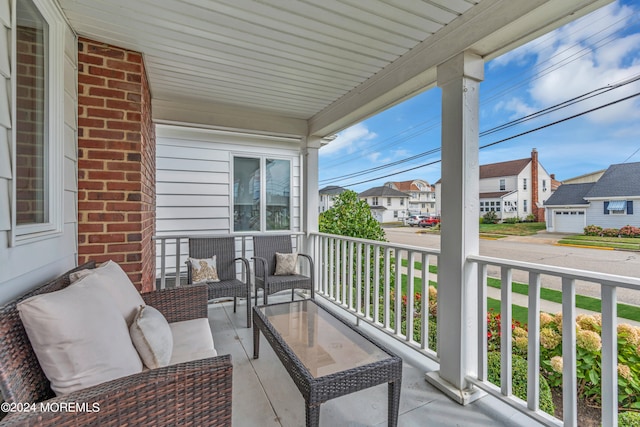 balcony with a porch