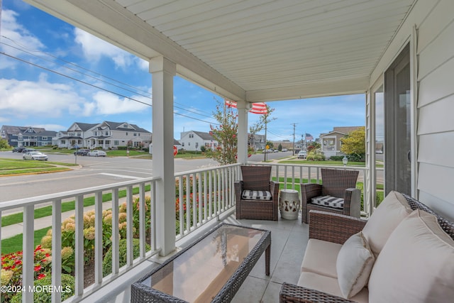 balcony with a porch