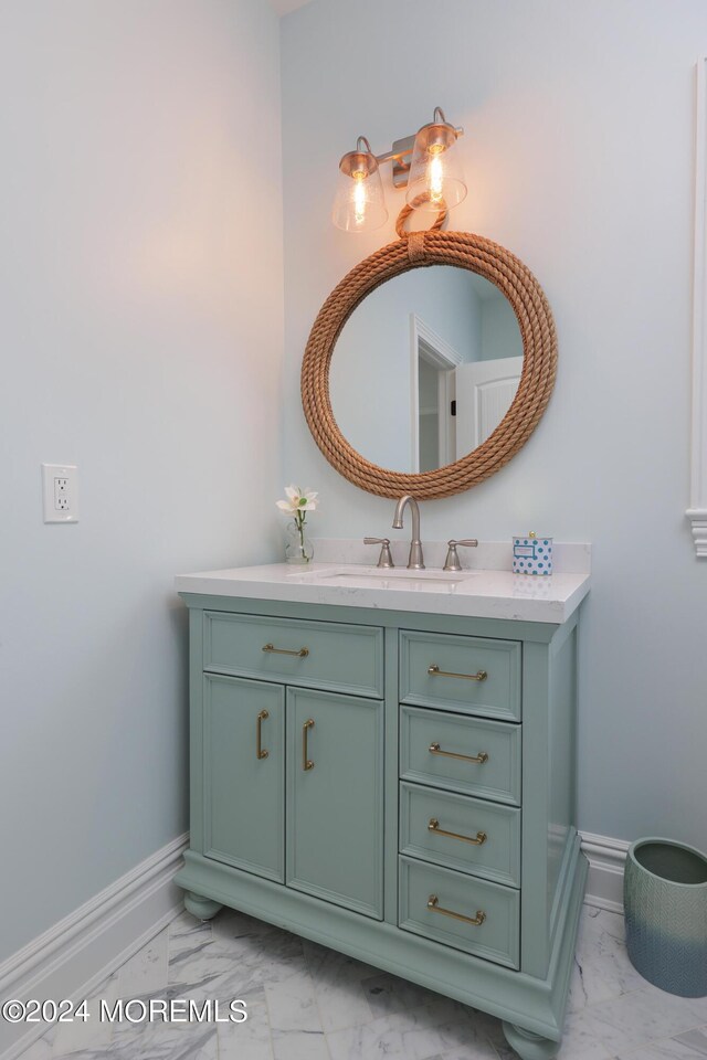 bathroom featuring vanity