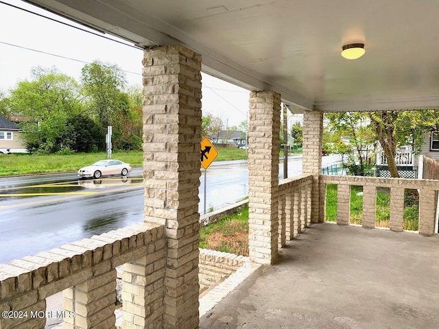 view of patio / terrace with a porch