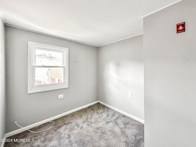 view of carpeted empty room