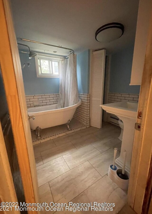 bathroom featuring tile patterned floors