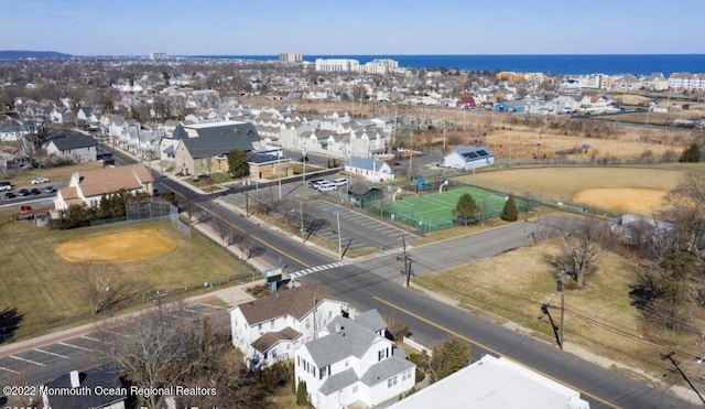 52 Liberty St, Long Branch, NJ 07740 - aerial view of property and surrounding area featuring a large body of water