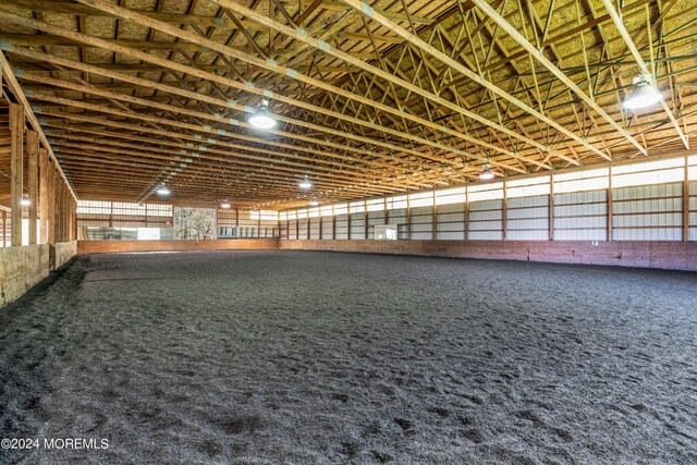 view of horse barn