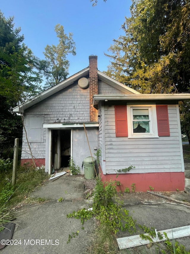 view of rear view of property