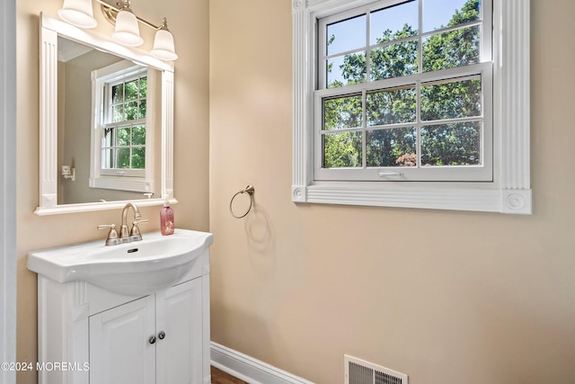 bathroom with vanity