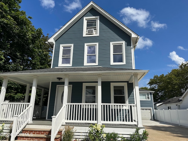 view of front of property with a porch