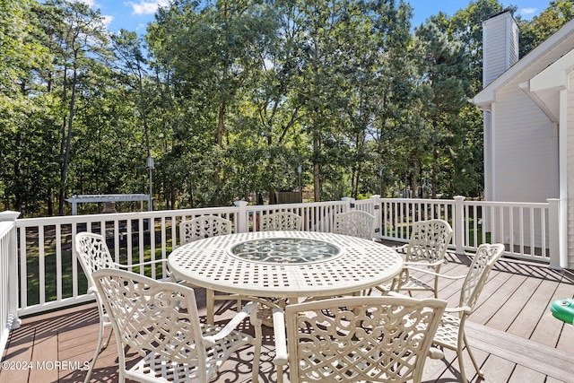 view of wooden terrace