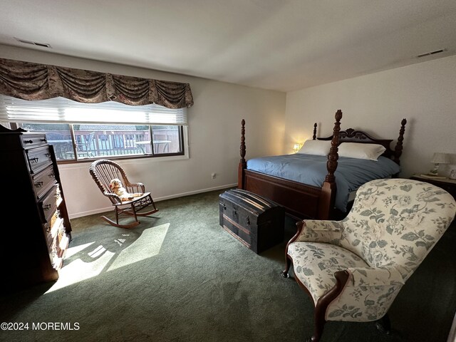 bedroom with carpet flooring