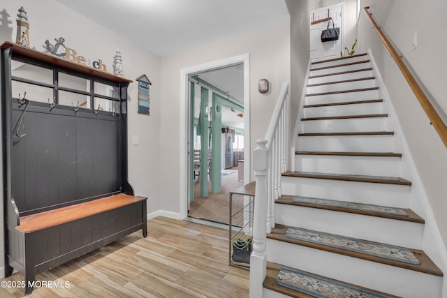 318 Bayview Ave, Union Beach, NJ 07735 - mudroom with baseboards and wood finished floors