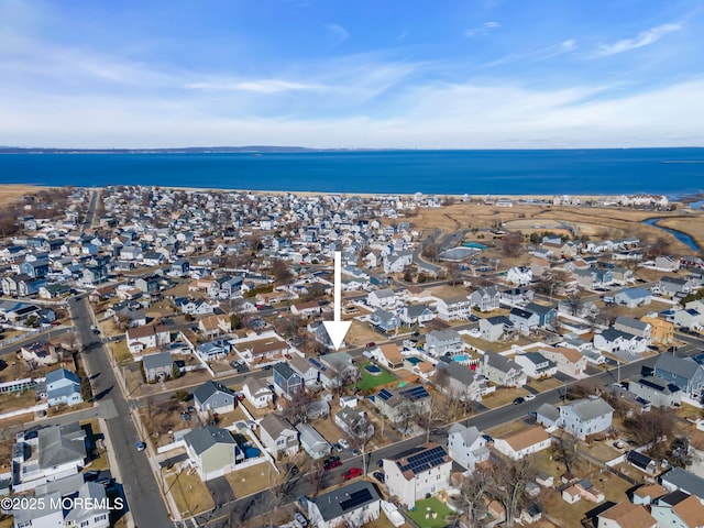318 Bayview Ave, Union Beach, NJ 07735 - bird's eye view featuring a residential view and a water view