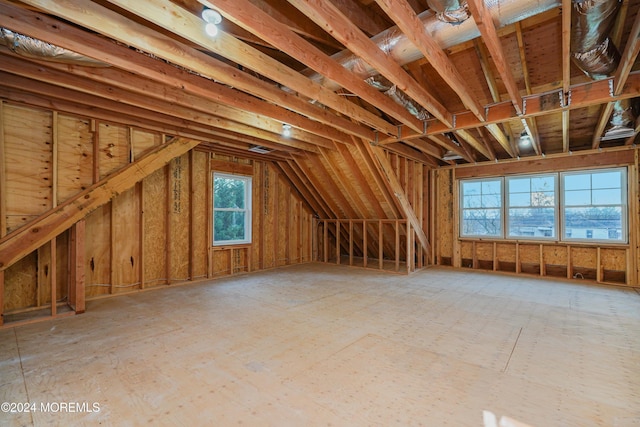 view of attic