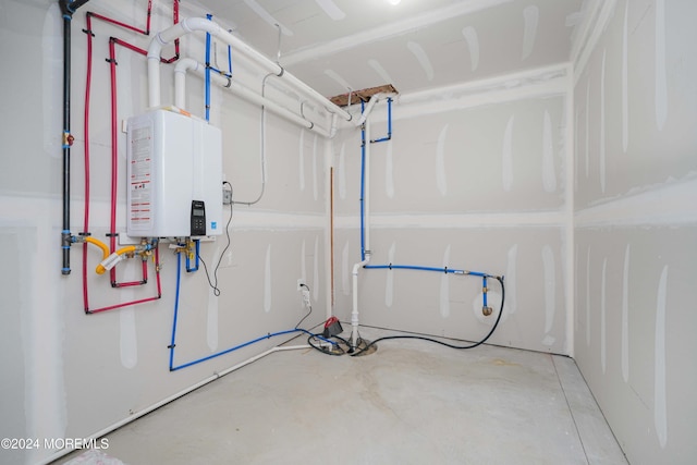 utilities featuring tankless water heater