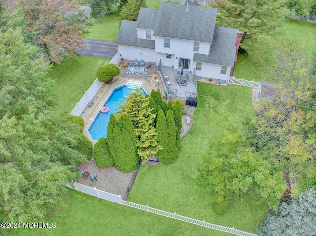 birds eye view of property