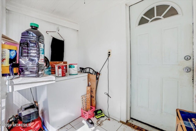 view of laundry area