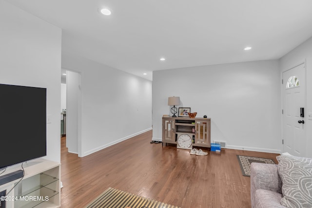 interior space featuring hardwood / wood-style flooring