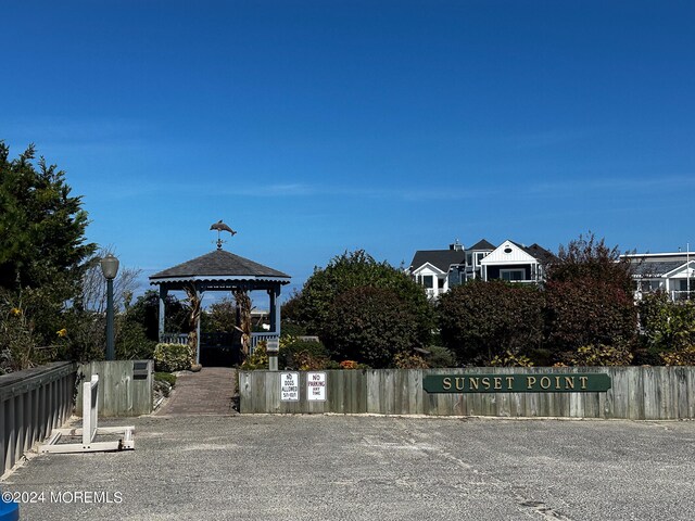 view of community featuring a gazebo