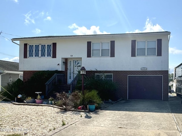 split foyer home with a garage