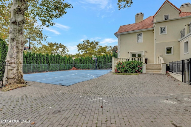 view of basketball court