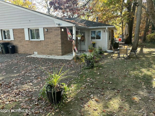 exterior space featuring a patio