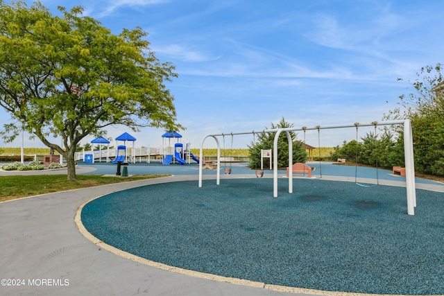 view of jungle gym