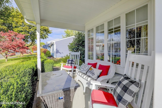 view of patio / terrace featuring a porch