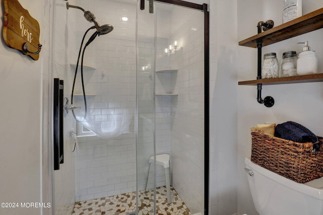 46 Markwood Dr, Howell, NJ 07731 - bathroom featuring toilet and a shower stall