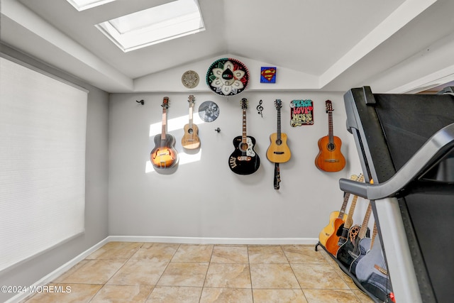 room details with tile patterned flooring