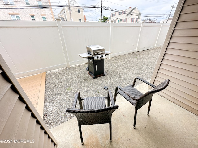 view of patio / terrace with area for grilling