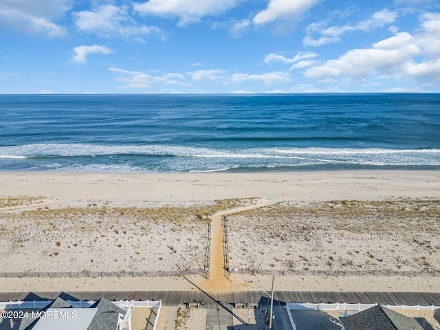 property view of water with a view of the beach