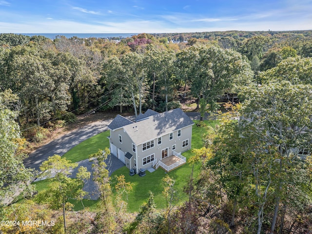 aerial view with a view of trees