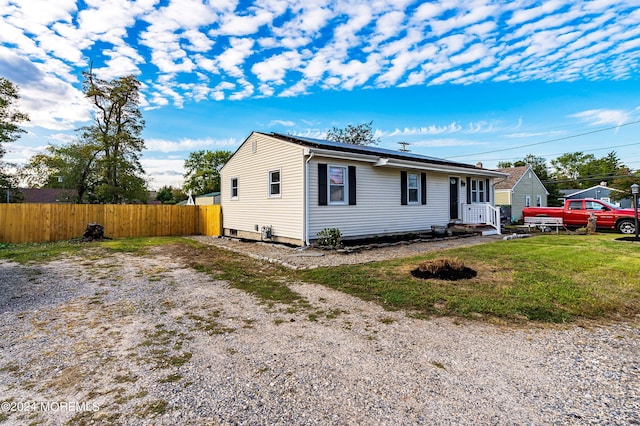 view of front of home