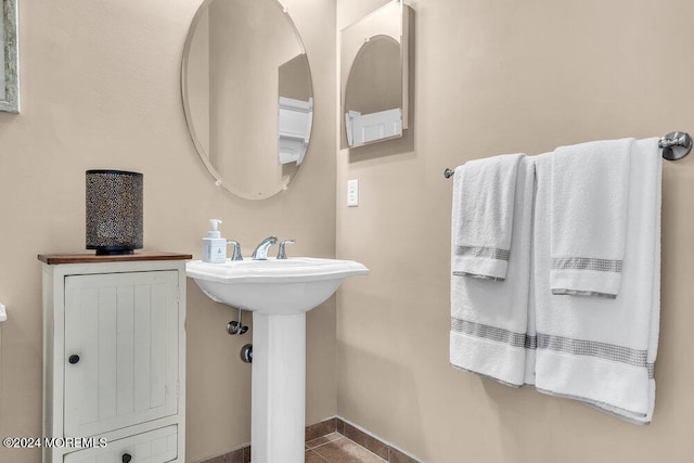 bathroom featuring tile patterned floors