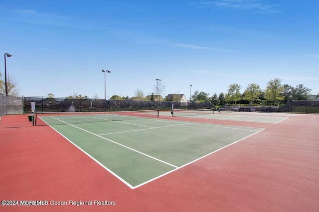 view of tennis court