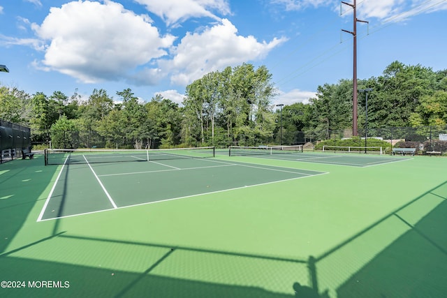 view of tennis court