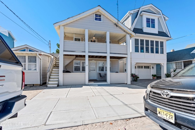 view of front of home featuring a garage