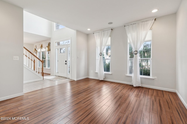 entryway featuring light hardwood / wood-style flooring