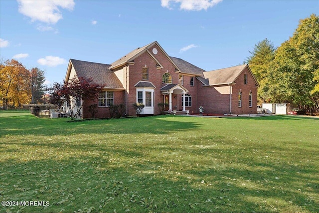 view of front property with a front yard