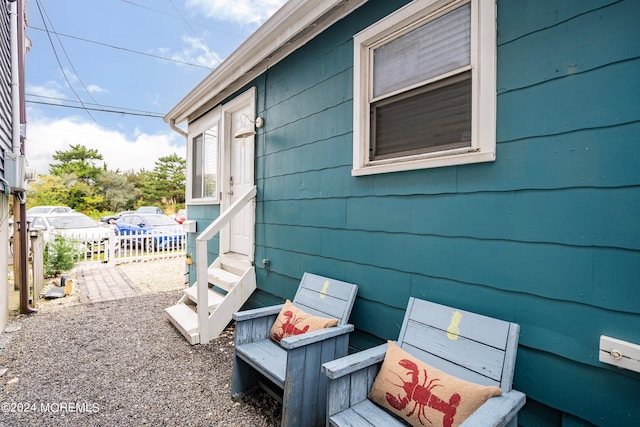 304 Bay Blvd, Seaside Heights, NJ 08751 - view of patio / terrace featuring entry steps and fence