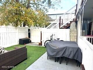 view of patio featuring grilling area