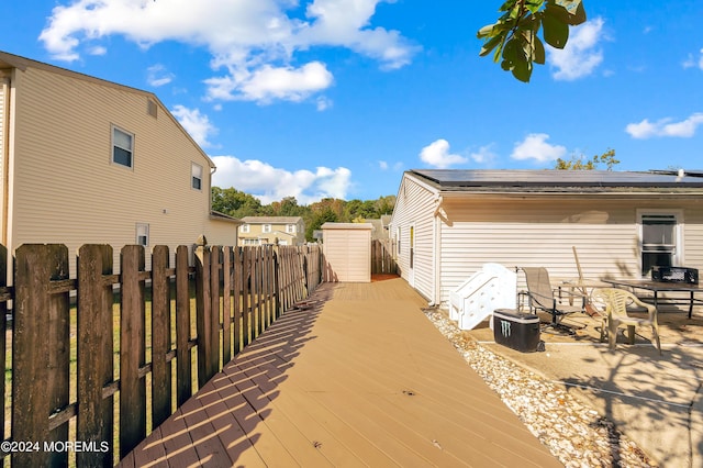 deck featuring a patio