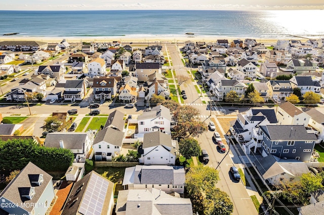 204 19th Ave, Belmar, NJ 07719 - aerial view of residential area featuring waterfront with a beach