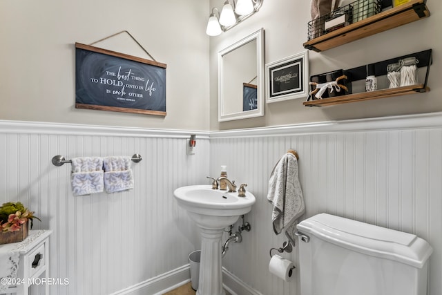 bathroom with toilet