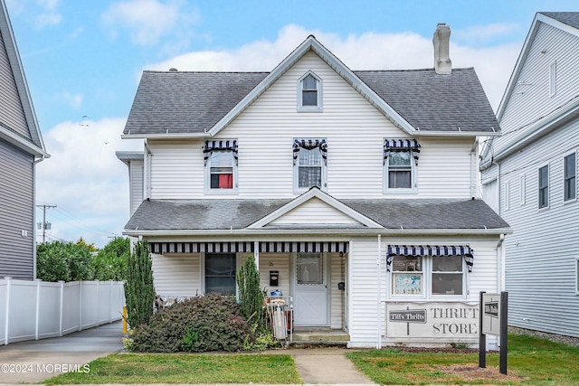 view of front of home