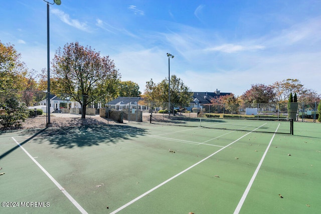 view of tennis court