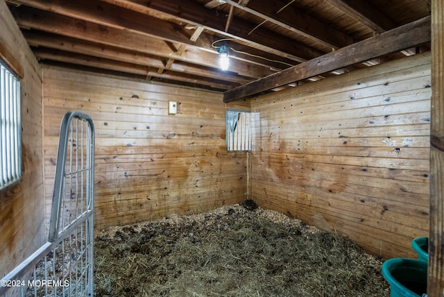 view of horse barn