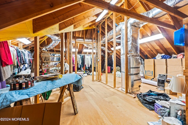 view of attic