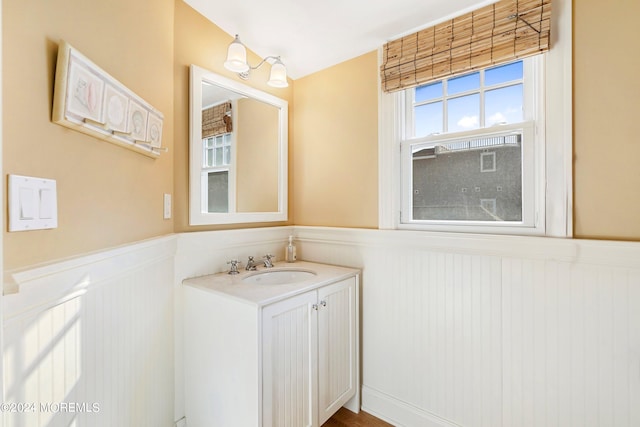 bathroom with vanity